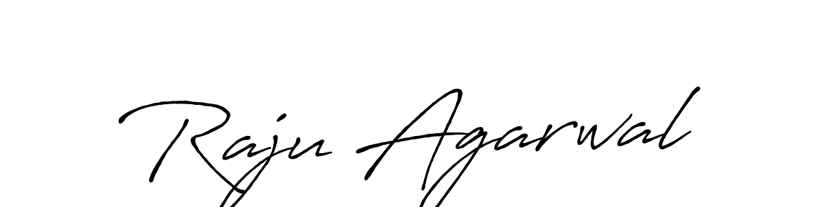 Use a signature maker to create a handwritten signature online. With this signature software, you can design (Antro_Vectra_Bolder) your own signature for name Raju Agarwal. Raju Agarwal signature style 7 images and pictures png