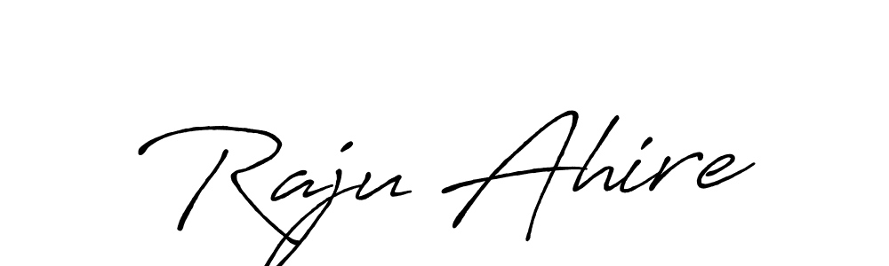 Design your own signature with our free online signature maker. With this signature software, you can create a handwritten (Antro_Vectra_Bolder) signature for name Raju Ahire. Raju Ahire signature style 7 images and pictures png