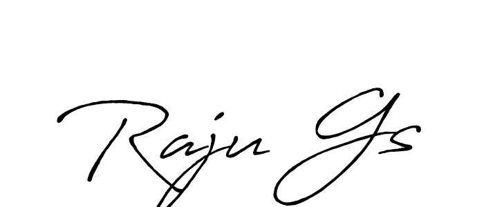 How to make Raju Gs signature? Antro_Vectra_Bolder is a professional autograph style. Create handwritten signature for Raju Gs name. Raju Gs signature style 7 images and pictures png