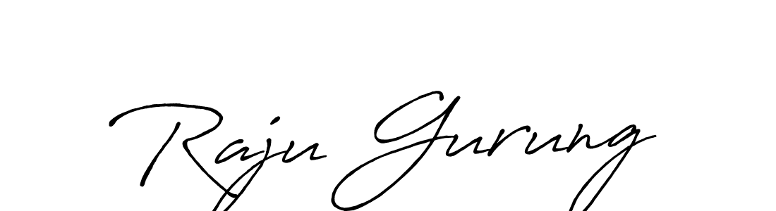 How to make Raju Gurung signature? Antro_Vectra_Bolder is a professional autograph style. Create handwritten signature for Raju Gurung name. Raju Gurung signature style 7 images and pictures png