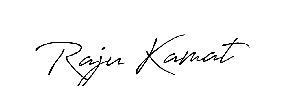 How to make Raju Kamat signature? Antro_Vectra_Bolder is a professional autograph style. Create handwritten signature for Raju Kamat name. Raju Kamat signature style 7 images and pictures png