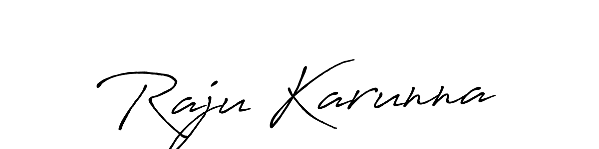 Once you've used our free online signature maker to create your best signature Antro_Vectra_Bolder style, it's time to enjoy all of the benefits that Raju Karunna name signing documents. Raju Karunna signature style 7 images and pictures png