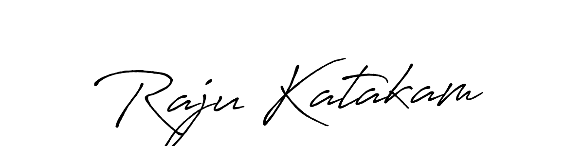 Design your own signature with our free online signature maker. With this signature software, you can create a handwritten (Antro_Vectra_Bolder) signature for name Raju Katakam. Raju Katakam signature style 7 images and pictures png