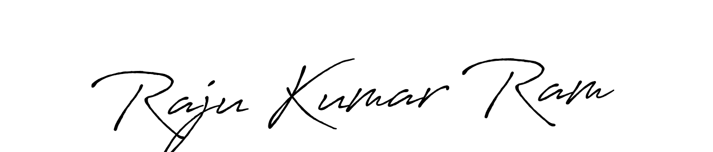 Raju Kumar Ram stylish signature style. Best Handwritten Sign (Antro_Vectra_Bolder) for my name. Handwritten Signature Collection Ideas for my name Raju Kumar Ram. Raju Kumar Ram signature style 7 images and pictures png