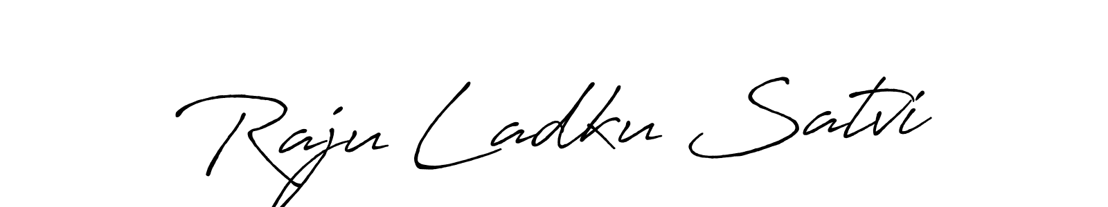 Make a short Raju Ladku Satvi signature style. Manage your documents anywhere anytime using Antro_Vectra_Bolder. Create and add eSignatures, submit forms, share and send files easily. Raju Ladku Satvi signature style 7 images and pictures png