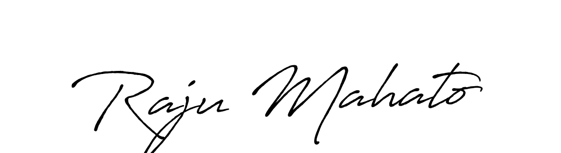 The best way (Antro_Vectra_Bolder) to make a short signature is to pick only two or three words in your name. The name Raju Mahato include a total of six letters. For converting this name. Raju Mahato signature style 7 images and pictures png