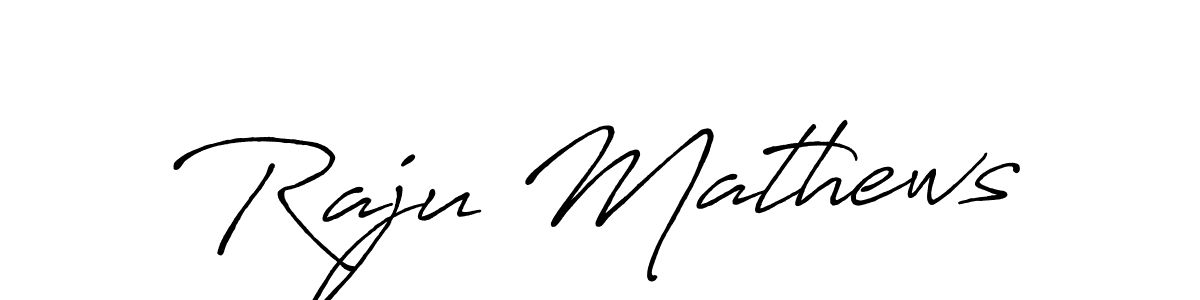 Design your own signature with our free online signature maker. With this signature software, you can create a handwritten (Antro_Vectra_Bolder) signature for name Raju Mathews. Raju Mathews signature style 7 images and pictures png