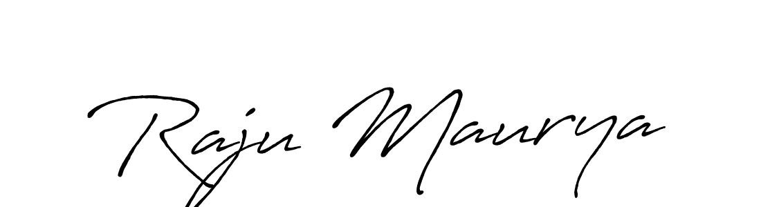 Design your own signature with our free online signature maker. With this signature software, you can create a handwritten (Antro_Vectra_Bolder) signature for name Raju Maurya. Raju Maurya signature style 7 images and pictures png