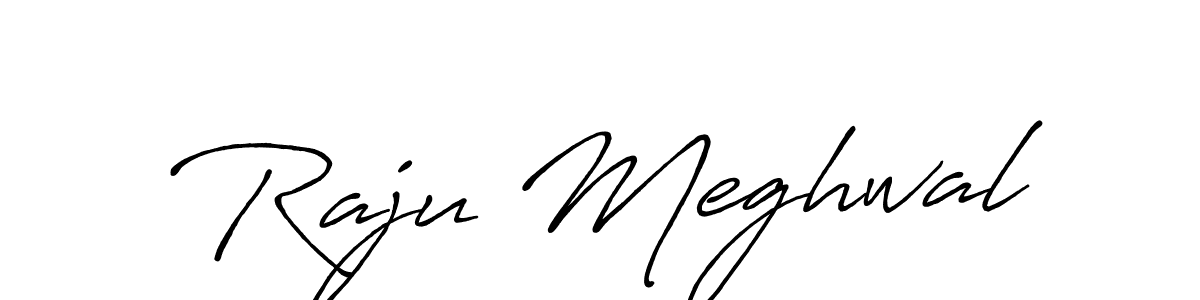 Use a signature maker to create a handwritten signature online. With this signature software, you can design (Antro_Vectra_Bolder) your own signature for name Raju Meghwal. Raju Meghwal signature style 7 images and pictures png