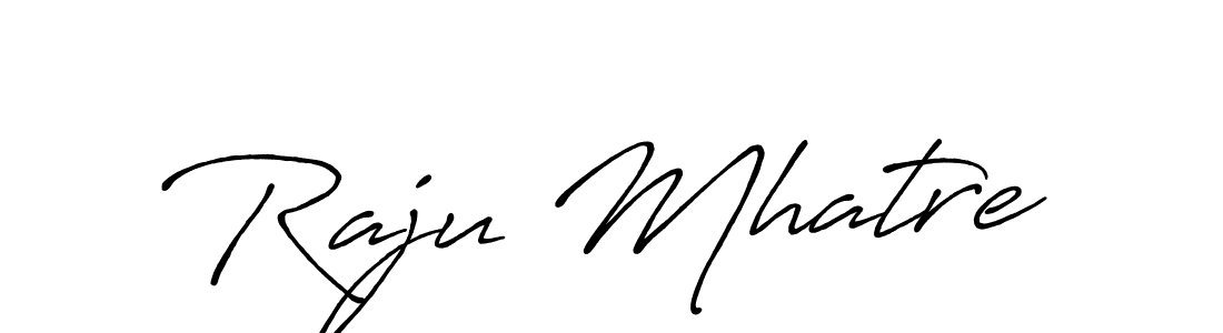 The best way (Antro_Vectra_Bolder) to make a short signature is to pick only two or three words in your name. The name Raju Mhatre include a total of six letters. For converting this name. Raju Mhatre signature style 7 images and pictures png