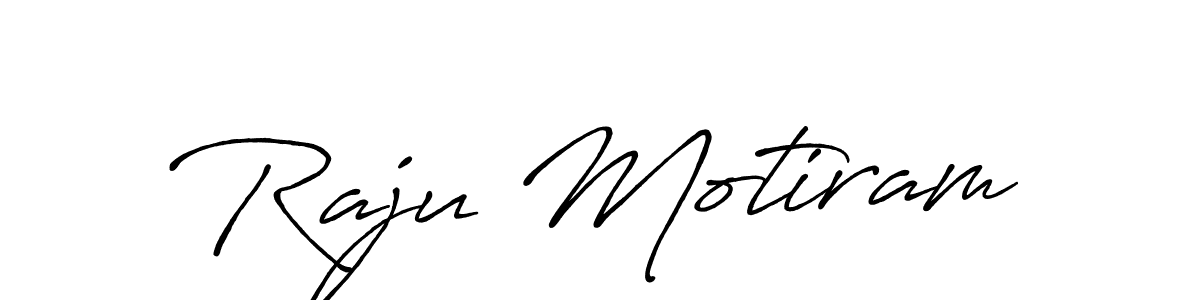 Also we have Raju Motiram name is the best signature style. Create professional handwritten signature collection using Antro_Vectra_Bolder autograph style. Raju Motiram signature style 7 images and pictures png