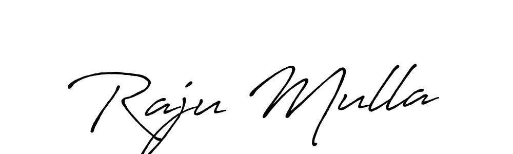 You can use this online signature creator to create a handwritten signature for the name Raju Mulla. This is the best online autograph maker. Raju Mulla signature style 7 images and pictures png