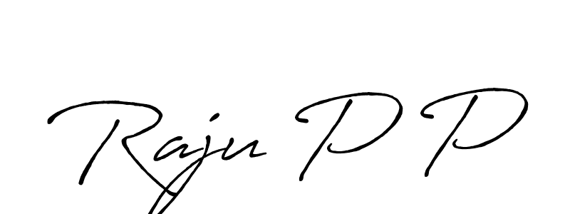 How to Draw Raju P P signature style? Antro_Vectra_Bolder is a latest design signature styles for name Raju P P. Raju P P signature style 7 images and pictures png
