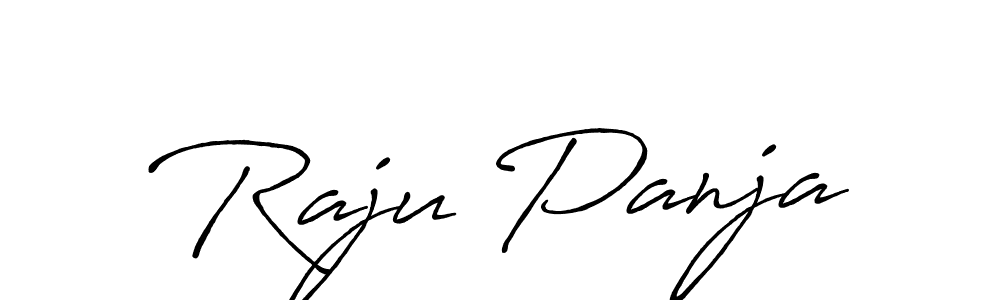 Use a signature maker to create a handwritten signature online. With this signature software, you can design (Antro_Vectra_Bolder) your own signature for name Raju Panja. Raju Panja signature style 7 images and pictures png
