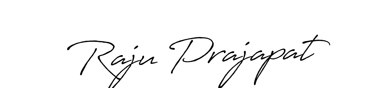 Create a beautiful signature design for name Raju Prajapat. With this signature (Antro_Vectra_Bolder) fonts, you can make a handwritten signature for free. Raju Prajapat signature style 7 images and pictures png