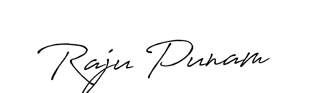 How to make Raju Punam signature? Antro_Vectra_Bolder is a professional autograph style. Create handwritten signature for Raju Punam name. Raju Punam signature style 7 images and pictures png