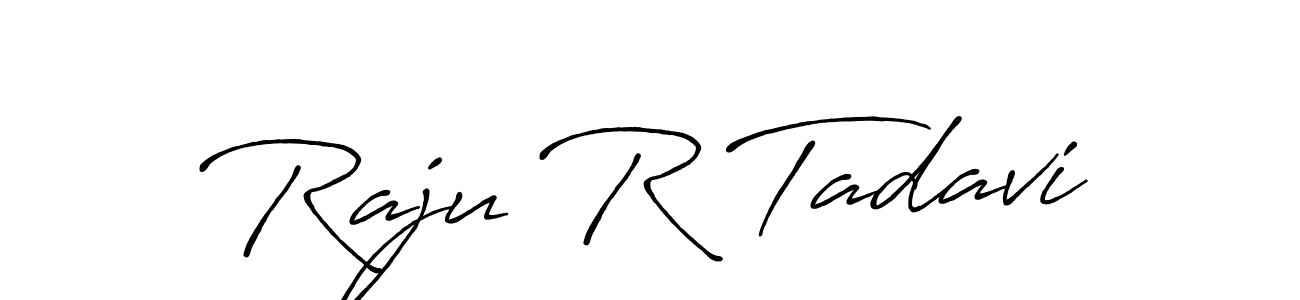 You can use this online signature creator to create a handwritten signature for the name Raju R Tadavi. This is the best online autograph maker. Raju R Tadavi signature style 7 images and pictures png