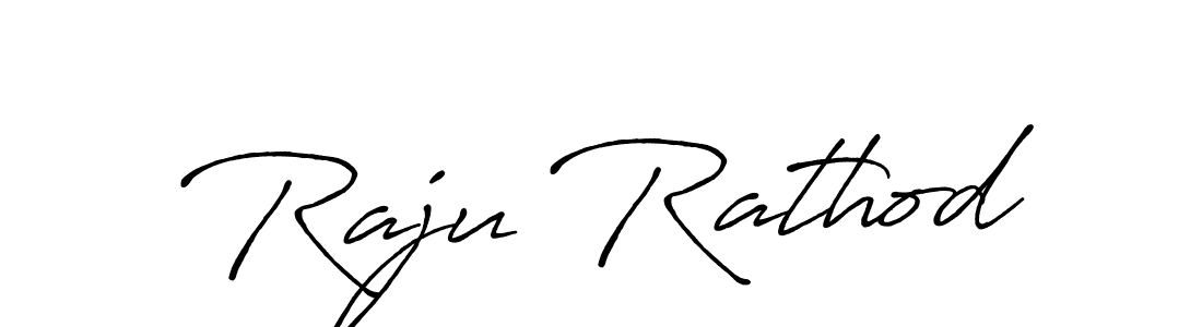 How to make Raju Rathod name signature. Use Antro_Vectra_Bolder style for creating short signs online. This is the latest handwritten sign. Raju Rathod signature style 7 images and pictures png