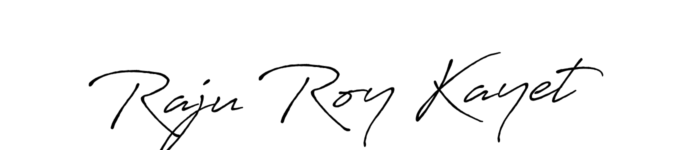 Make a short Raju Roy Kayet signature style. Manage your documents anywhere anytime using Antro_Vectra_Bolder. Create and add eSignatures, submit forms, share and send files easily. Raju Roy Kayet signature style 7 images and pictures png