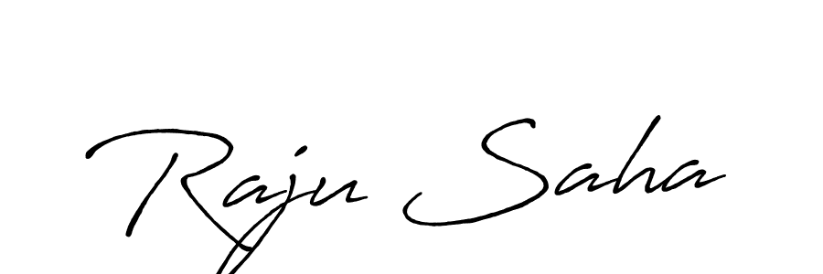 How to make Raju Saha name signature. Use Antro_Vectra_Bolder style for creating short signs online. This is the latest handwritten sign. Raju Saha signature style 7 images and pictures png