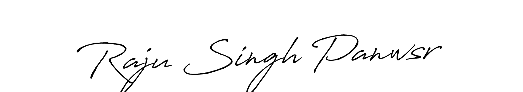 Make a beautiful signature design for name Raju Singh Panwsr. With this signature (Antro_Vectra_Bolder) style, you can create a handwritten signature for free. Raju Singh Panwsr signature style 7 images and pictures png
