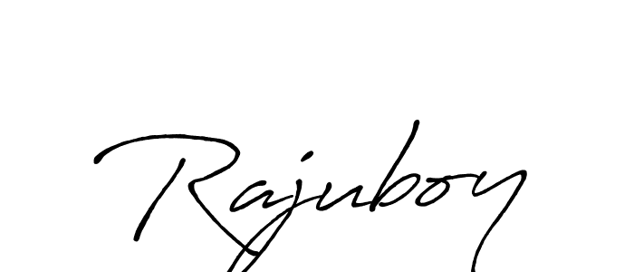 Make a beautiful signature design for name Rajuboy. With this signature (Antro_Vectra_Bolder) style, you can create a handwritten signature for free. Rajuboy signature style 7 images and pictures png