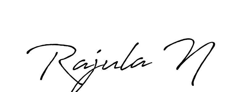 Once you've used our free online signature maker to create your best signature Antro_Vectra_Bolder style, it's time to enjoy all of the benefits that Rajula N name signing documents. Rajula N signature style 7 images and pictures png