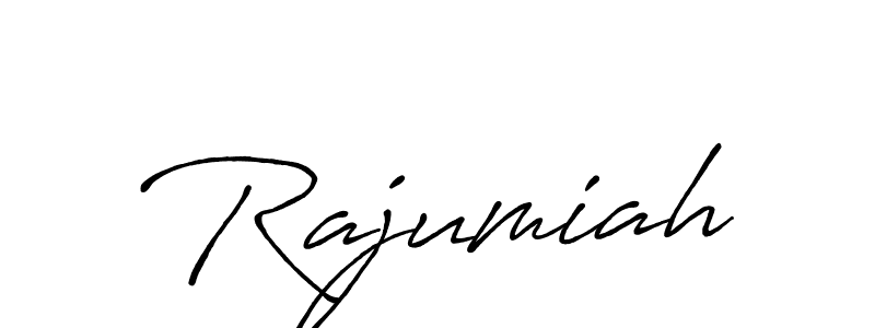 How to make Rajumiah name signature. Use Antro_Vectra_Bolder style for creating short signs online. This is the latest handwritten sign. Rajumiah signature style 7 images and pictures png