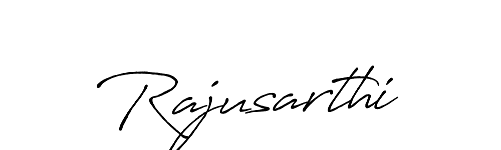 How to make Rajusarthi name signature. Use Antro_Vectra_Bolder style for creating short signs online. This is the latest handwritten sign. Rajusarthi signature style 7 images and pictures png