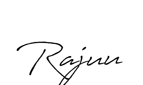 Create a beautiful signature design for name Rajuu. With this signature (Antro_Vectra_Bolder) fonts, you can make a handwritten signature for free. Rajuu signature style 7 images and pictures png