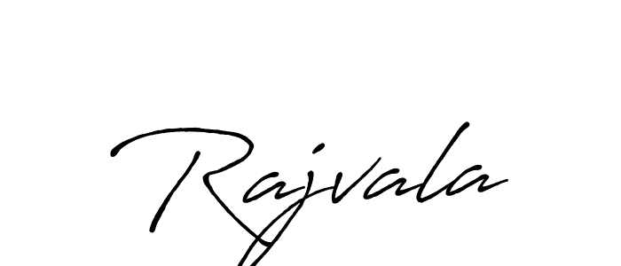 Make a beautiful signature design for name Rajvala. With this signature (Antro_Vectra_Bolder) style, you can create a handwritten signature for free. Rajvala signature style 7 images and pictures png