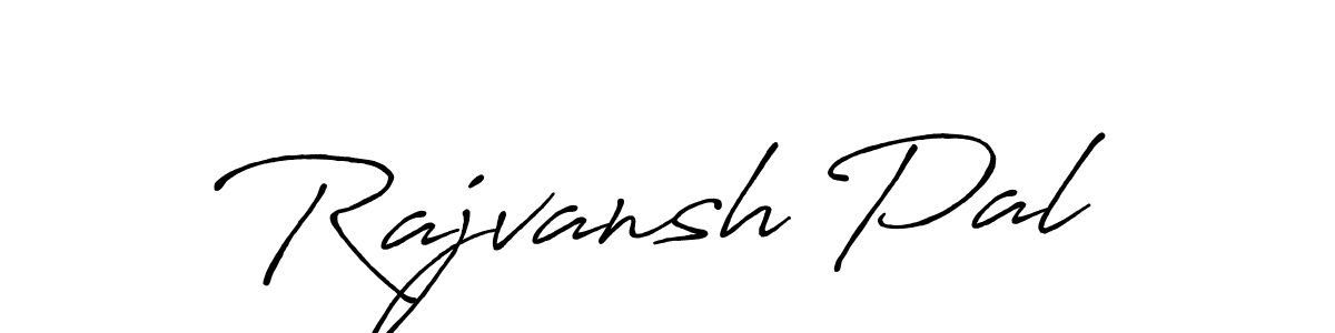 How to make Rajvansh Pal name signature. Use Antro_Vectra_Bolder style for creating short signs online. This is the latest handwritten sign. Rajvansh Pal signature style 7 images and pictures png