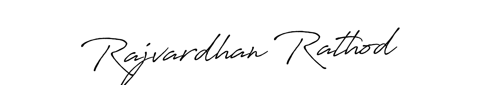 Design your own signature with our free online signature maker. With this signature software, you can create a handwritten (Antro_Vectra_Bolder) signature for name Rajvardhan Rathod. Rajvardhan Rathod signature style 7 images and pictures png