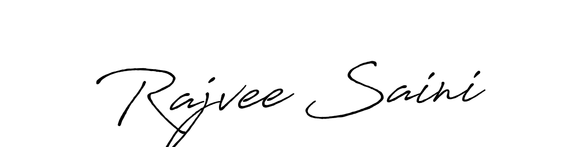 How to make Rajvee Saini signature? Antro_Vectra_Bolder is a professional autograph style. Create handwritten signature for Rajvee Saini name. Rajvee Saini signature style 7 images and pictures png