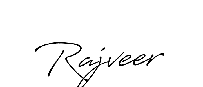 Rajveer stylish signature style. Best Handwritten Sign (Antro_Vectra_Bolder) for my name. Handwritten Signature Collection Ideas for my name Rajveer. Rajveer signature style 7 images and pictures png