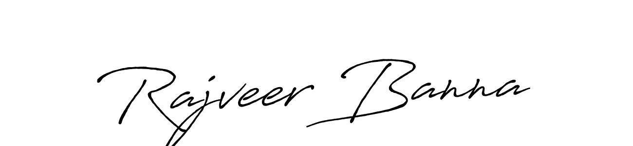 How to make Rajveer Banna signature? Antro_Vectra_Bolder is a professional autograph style. Create handwritten signature for Rajveer Banna name. Rajveer Banna signature style 7 images and pictures png