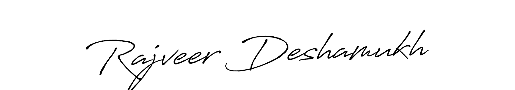 Also we have Rajveer Deshamukh name is the best signature style. Create professional handwritten signature collection using Antro_Vectra_Bolder autograph style. Rajveer Deshamukh signature style 7 images and pictures png