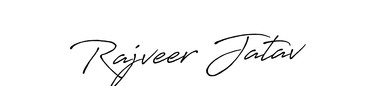 The best way (Antro_Vectra_Bolder) to make a short signature is to pick only two or three words in your name. The name Rajveer Jatav include a total of six letters. For converting this name. Rajveer Jatav signature style 7 images and pictures png