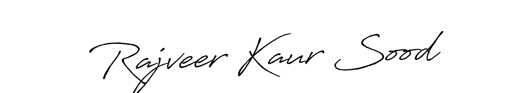 Also we have Rajveer Kaur Sood name is the best signature style. Create professional handwritten signature collection using Antro_Vectra_Bolder autograph style. Rajveer Kaur Sood signature style 7 images and pictures png