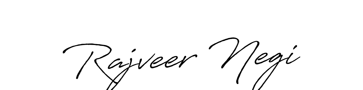 How to make Rajveer Negi signature? Antro_Vectra_Bolder is a professional autograph style. Create handwritten signature for Rajveer Negi name. Rajveer Negi signature style 7 images and pictures png