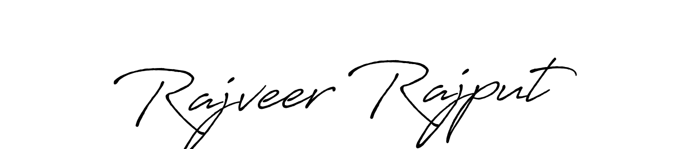 Create a beautiful signature design for name Rajveer Rajput. With this signature (Antro_Vectra_Bolder) fonts, you can make a handwritten signature for free. Rajveer Rajput signature style 7 images and pictures png