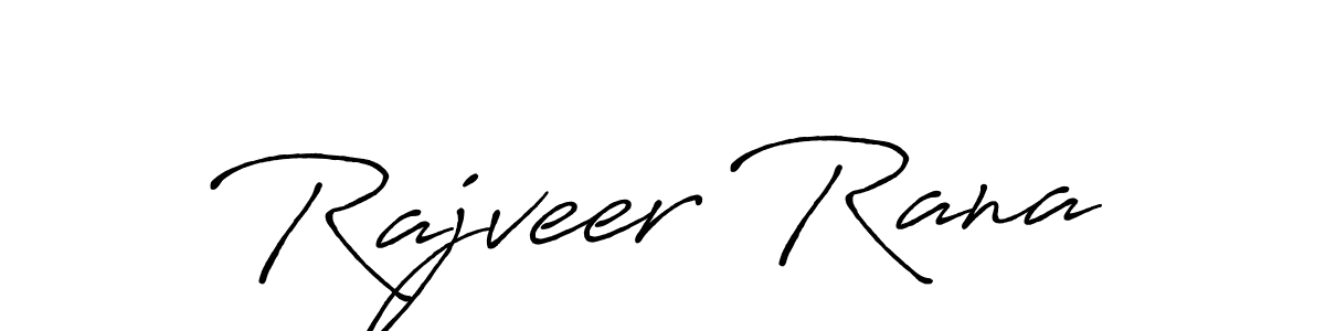 Use a signature maker to create a handwritten signature online. With this signature software, you can design (Antro_Vectra_Bolder) your own signature for name Rajveer Rana. Rajveer Rana signature style 7 images and pictures png