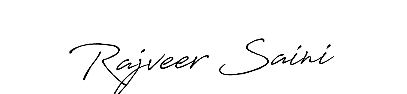 How to make Rajveer Saini signature? Antro_Vectra_Bolder is a professional autograph style. Create handwritten signature for Rajveer Saini name. Rajveer Saini signature style 7 images and pictures png