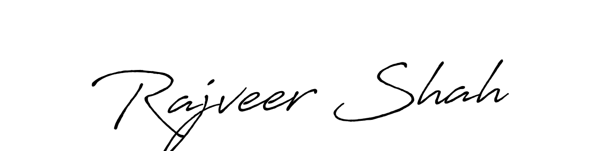 Use a signature maker to create a handwritten signature online. With this signature software, you can design (Antro_Vectra_Bolder) your own signature for name Rajveer Shah. Rajveer Shah signature style 7 images and pictures png