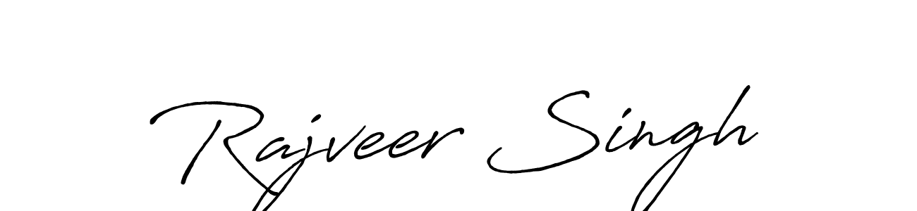 Create a beautiful signature design for name Rajveer Singh. With this signature (Antro_Vectra_Bolder) fonts, you can make a handwritten signature for free. Rajveer Singh signature style 7 images and pictures png