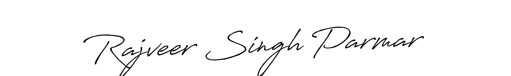 Design your own signature with our free online signature maker. With this signature software, you can create a handwritten (Antro_Vectra_Bolder) signature for name Rajveer Singh Parmar. Rajveer Singh Parmar signature style 7 images and pictures png