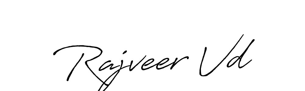 Similarly Antro_Vectra_Bolder is the best handwritten signature design. Signature creator online .You can use it as an online autograph creator for name Rajveer Vd. Rajveer Vd signature style 7 images and pictures png