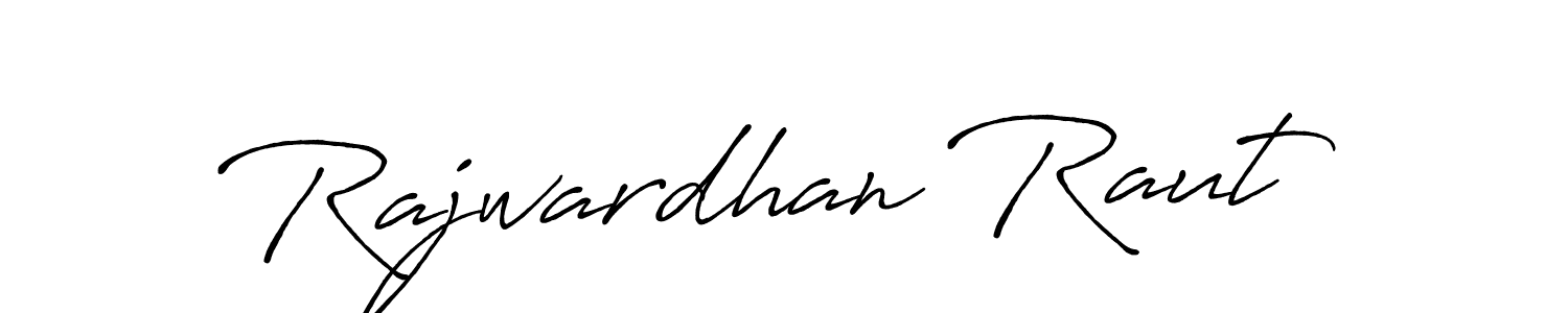 Make a beautiful signature design for name Rajwardhan Raut. With this signature (Antro_Vectra_Bolder) style, you can create a handwritten signature for free. Rajwardhan Raut signature style 7 images and pictures png