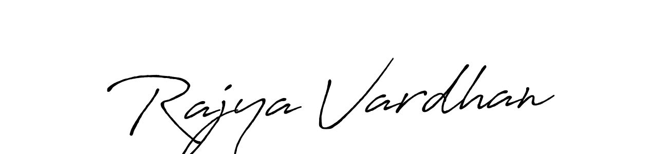 It looks lik you need a new signature style for name Rajya Vardhan. Design unique handwritten (Antro_Vectra_Bolder) signature with our free signature maker in just a few clicks. Rajya Vardhan signature style 7 images and pictures png