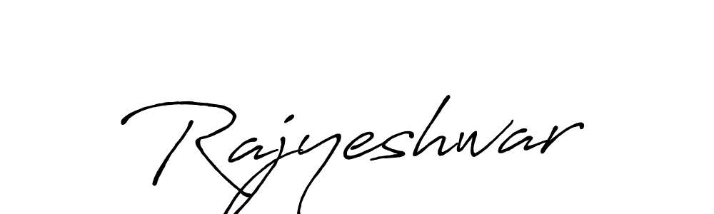 Make a beautiful signature design for name Rajyeshwar. With this signature (Antro_Vectra_Bolder) style, you can create a handwritten signature for free. Rajyeshwar signature style 7 images and pictures png